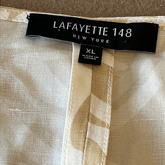 LAFAYETTE 148 NEW YORK Astley Light Garden Print Blouse - XL - Picture 7 of 11